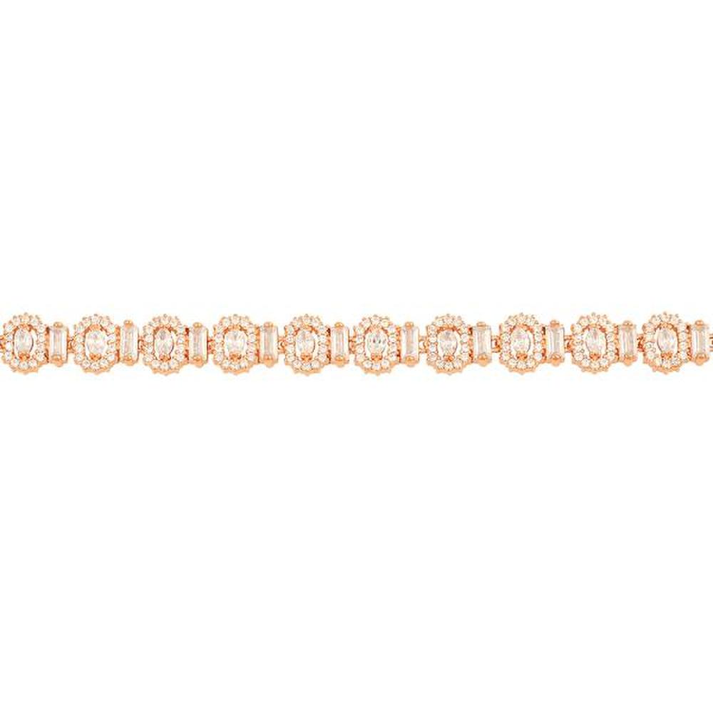 Ost Elegance Cubic Rose Gold Bracelet Otb120406Qpw