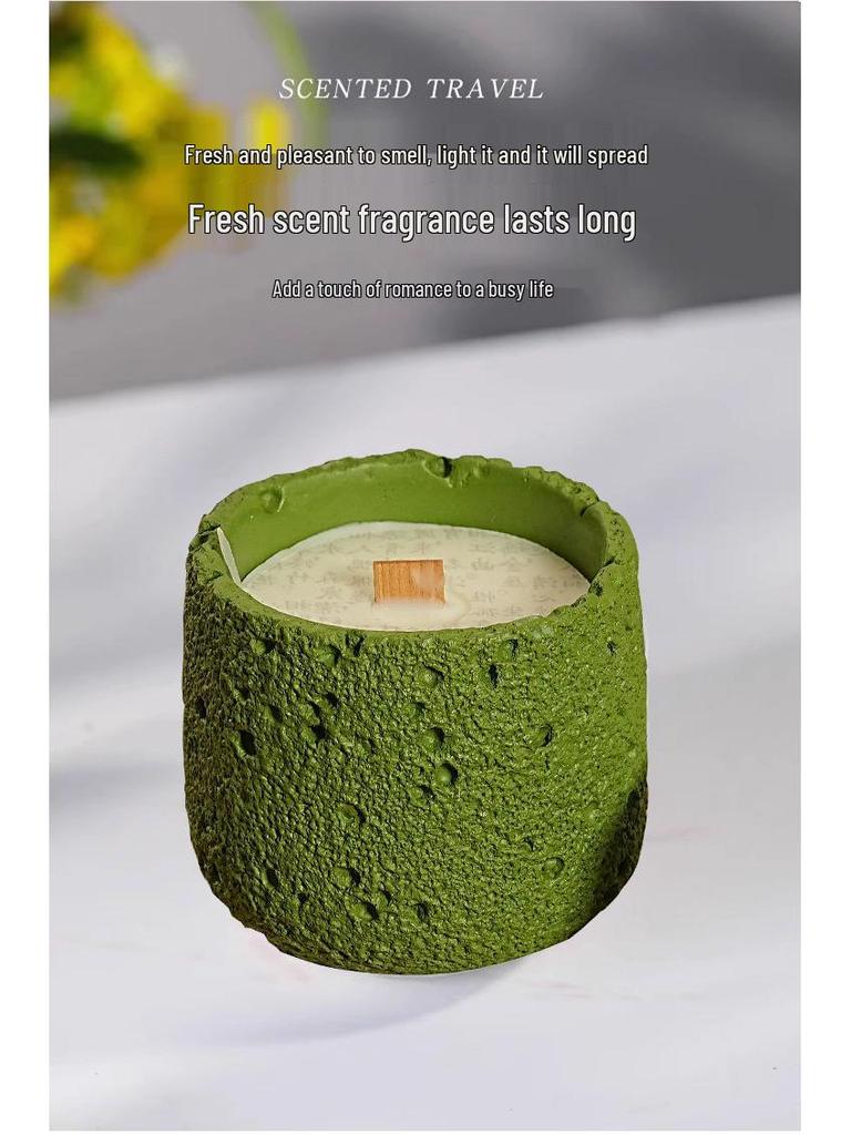 Luxury Cement Cup Aromatherapy Candle: Long-Lasting Fragrance and Elegant Ornament for a High-End Ambiance, Perfect Birthday Gift