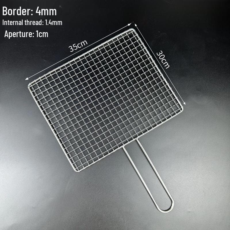 304 Stainless Steel BBQ Grill Net with Handle