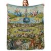 The Garden of Earthly Delights - Hieronymus Bosch Throw Blanket Machine Washable Soft Warm Blanket