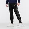 Puma Embroidered Taped Joggers with Elastic Ankles Men Bottoms Black 534407-01