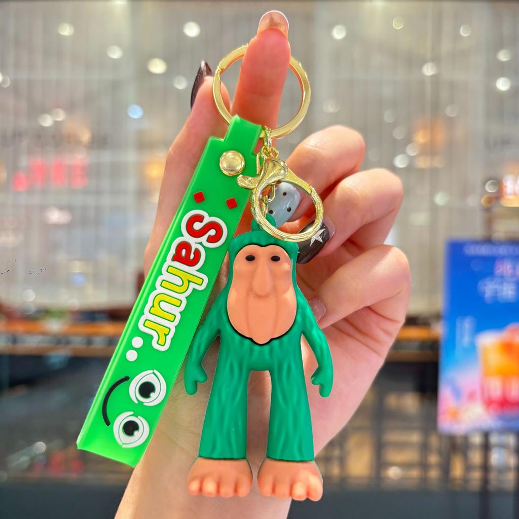 Shanhaijing Doll Exotic Beast Keychain Funny Abstract Bag Doll Car Key Chain Small Pendant