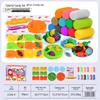 Wheat Clay Burger & Ice Cream Maker DIY Play-Doh Toy Set for Kids Ages 6+