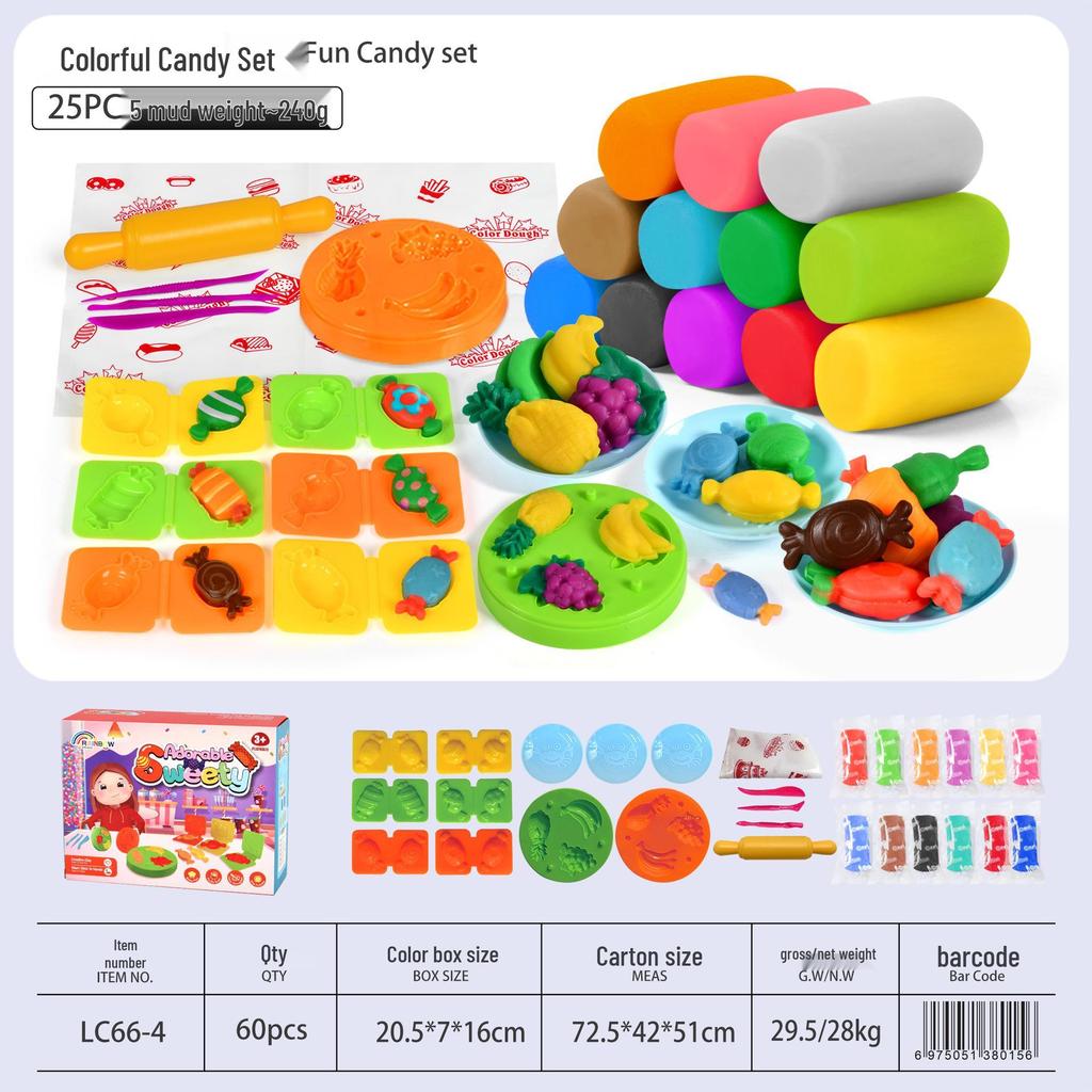 Wheat Clay Burger & Ice Cream Maker DIY Play-Doh Toy Set for Kids Ages 6+