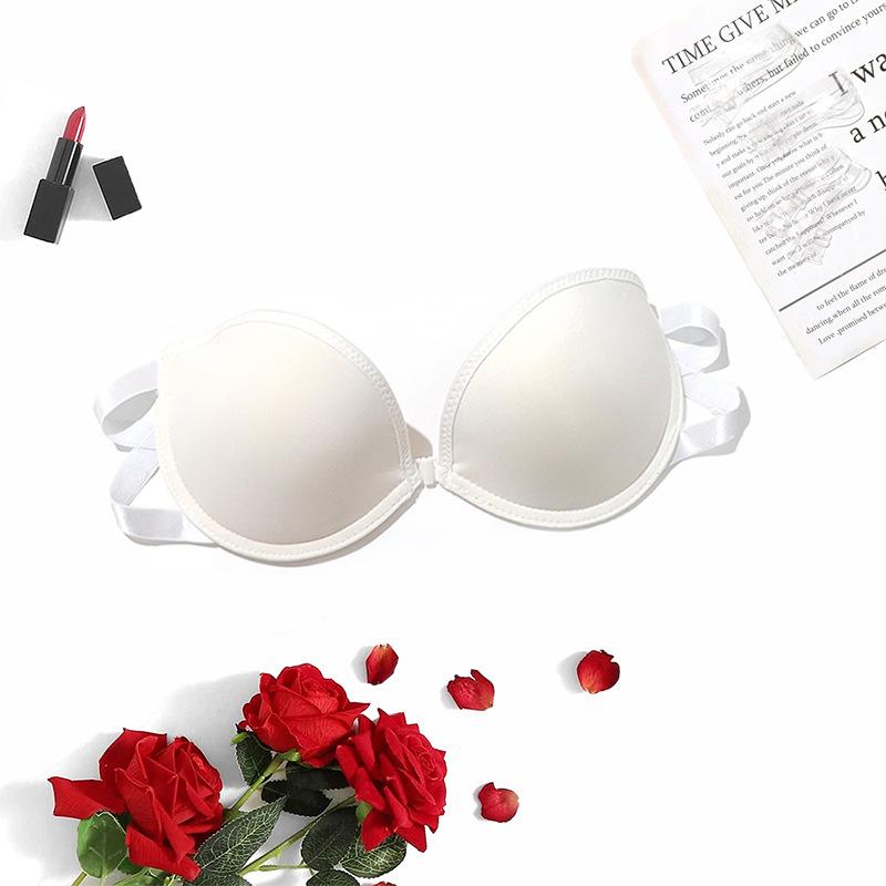 

Невидимий бюстгальтер без бретелей сексуальна безшовна нижня білизна жіноча тонка верхня і нижня товсті груди наклейки весільна сукня збір XL білий