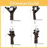 Cute Cartoon Tree Branch Climbing Panda Mini Model Ornament For Gardening Decor