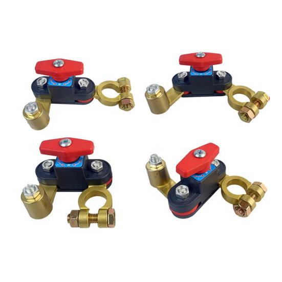 Car Battery Power Cut-Off Switch Breaker 12V/24V Battery Disconnect Switch Universal Power Cut Off with Rotating Terminals for Cars Trucks & Boats