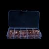 300Pcs copper gasket combination gasket box, flat gasket M5-M22 red copper sealing gasket