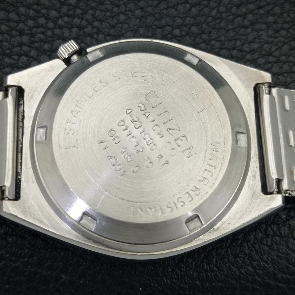 AUTOMATIC VINTAGE CITIZEN 8200 JAPAN MENS BLUE COLOR DIAL WATCH a702777-1 R210-a702777