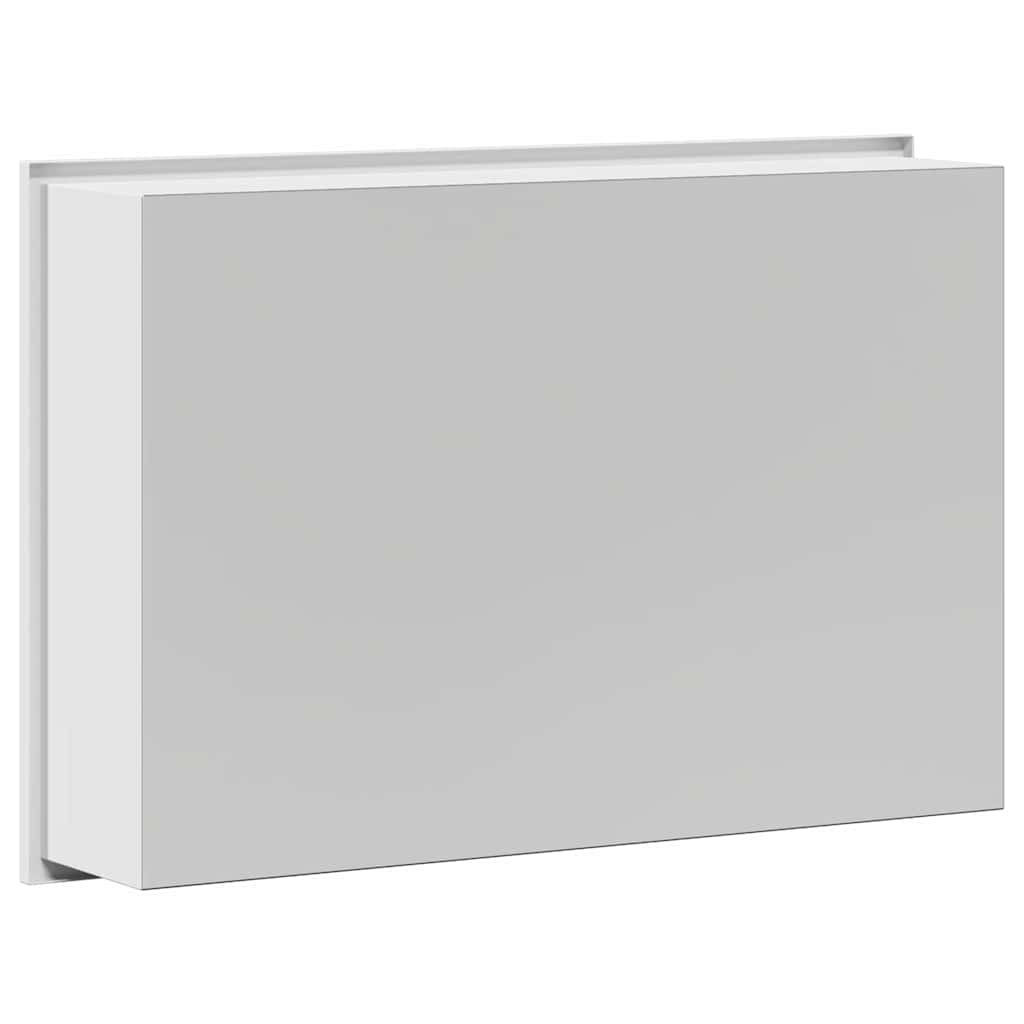 Shower Shelf in White 45 x 30 x 9.5 cm Stainless Steel