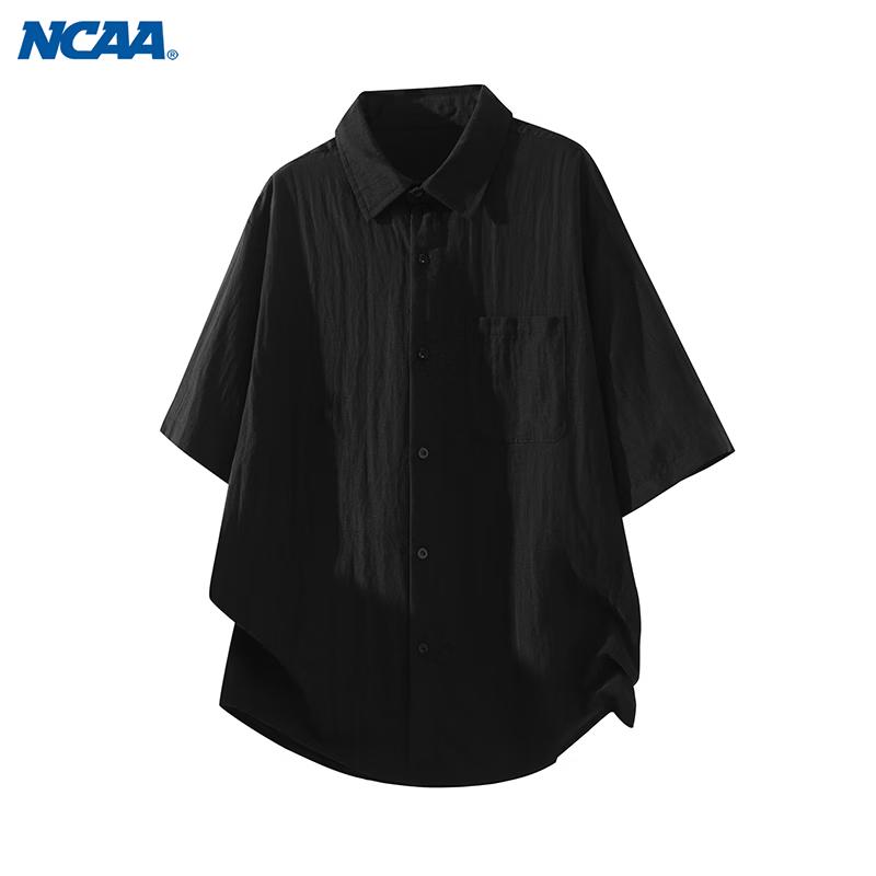 NCAA Men s Casual Ice Silk Short-Sleeve Shirt S