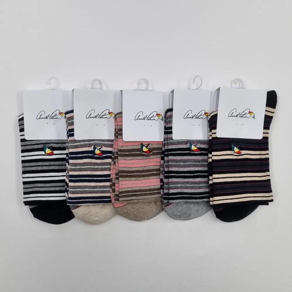 Arnold Palmer Non-compression Anti-Tightening Women's Mid-Length Socks 5 Pairs