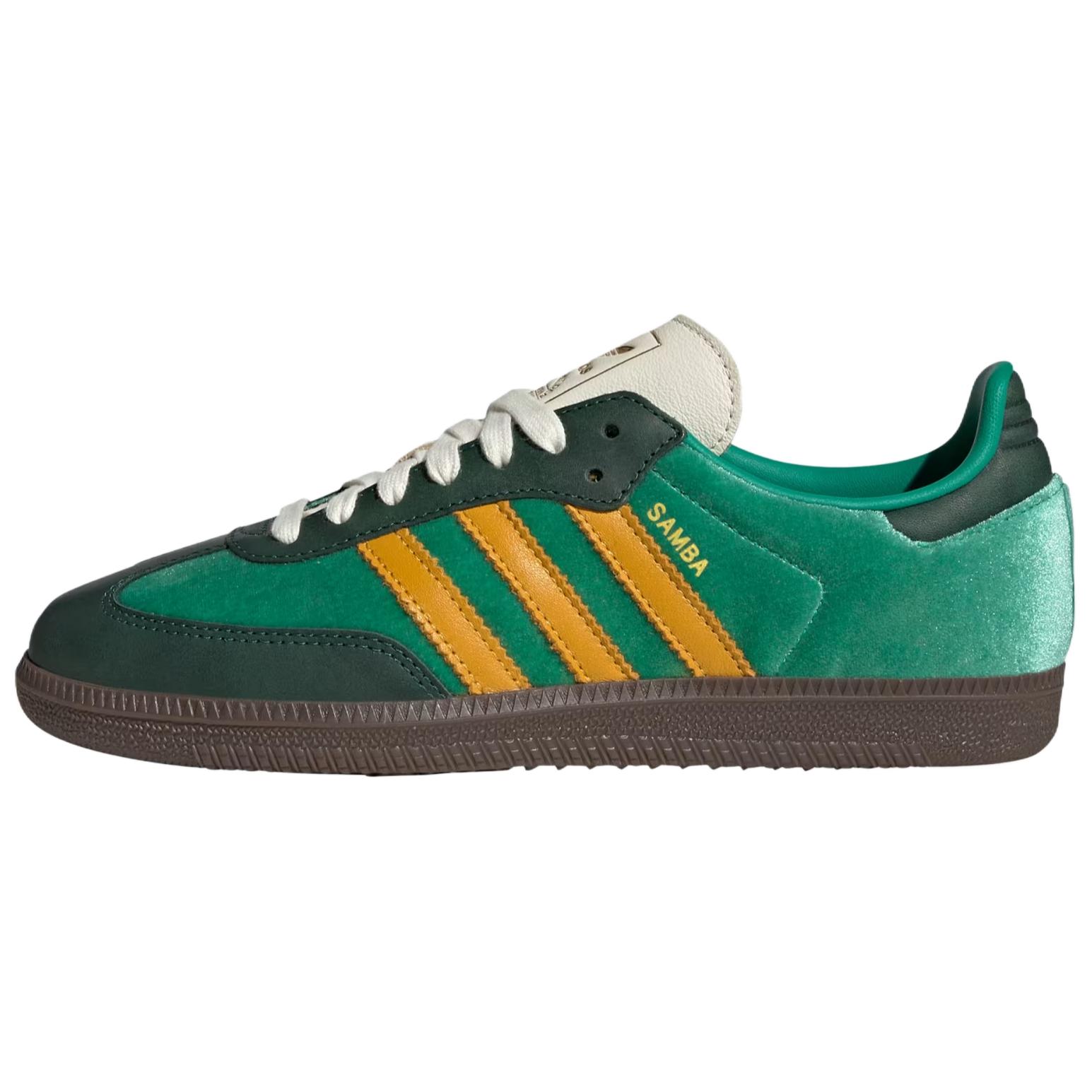 Adidas Samba OG Green Preloved Yellow