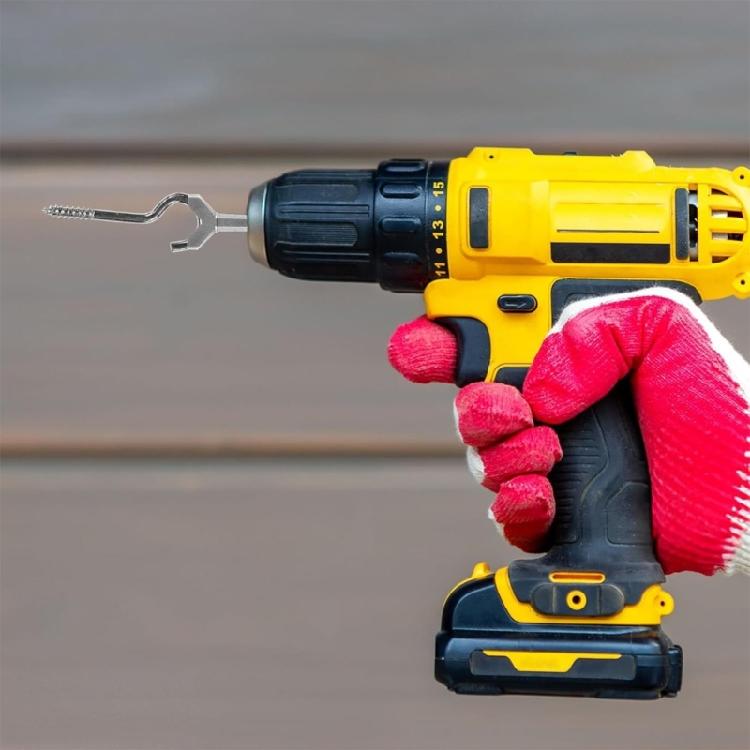 10Pcs Y Shape Cup Hook Installer Wing Nut Driver Bit Mug Hooks Cup Hook Installer for Kitchen Under Cabinet Accessories