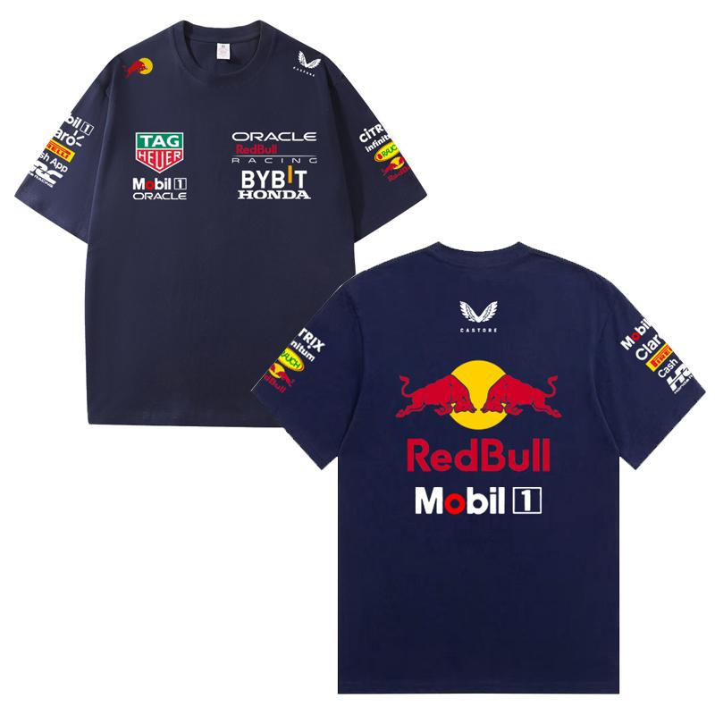 Καλοκαίρι 2026 Φόρμα Αγώνων F1 Red Bull Vestapan Ομάδα Στολή T-shirt Κοντομάνικο T-shirt Στρογγυλή Λαιμόκοψη
