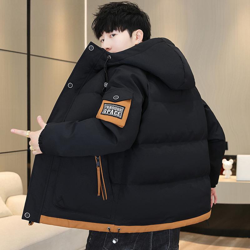 

Мужское зимнее короткое свободное и красивое хлопковое пальто с капюшоном для мужчин 3XL