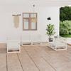 6 Pcs Garden Furniture Set Solid Pine Wood