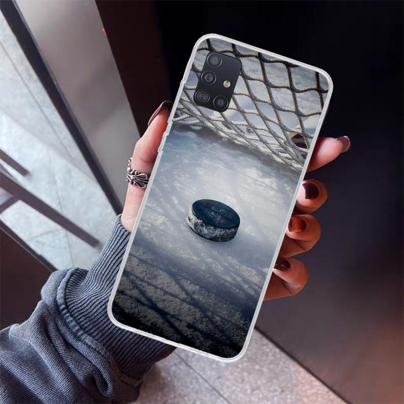 Ice Hockey Rink Sport Phone Case For Samsung Galaxy A12 A52S A42 A32 A22 A51 A50 Note 20 Ultra 10 S10 Plus A71 A70 A31 A30 A10S