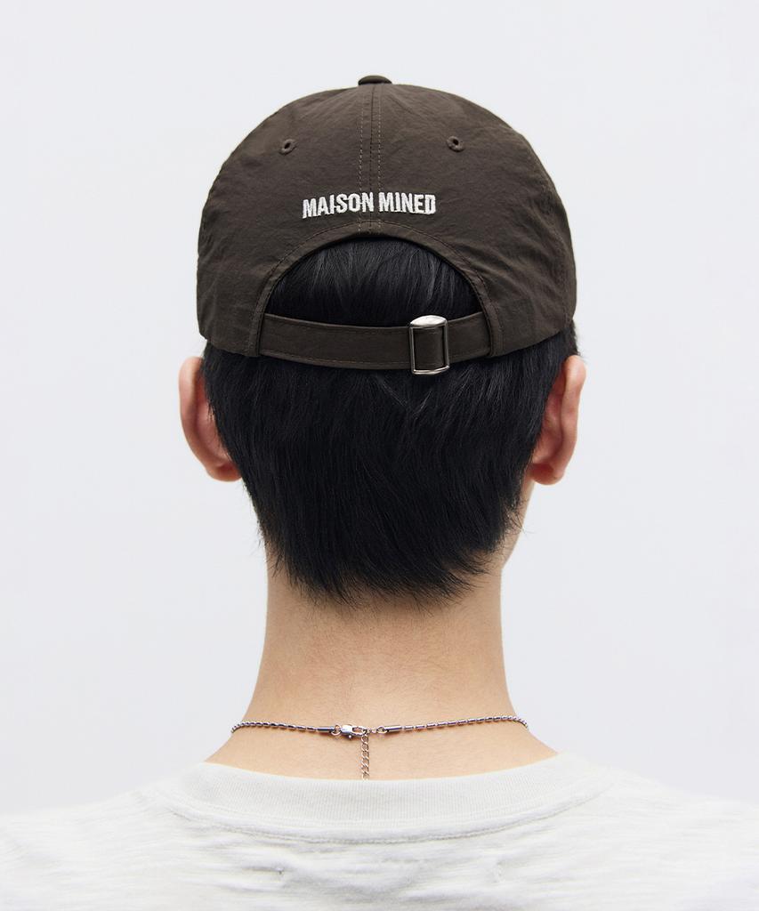 MAISON MINED Nylon Trucker Cap Brown