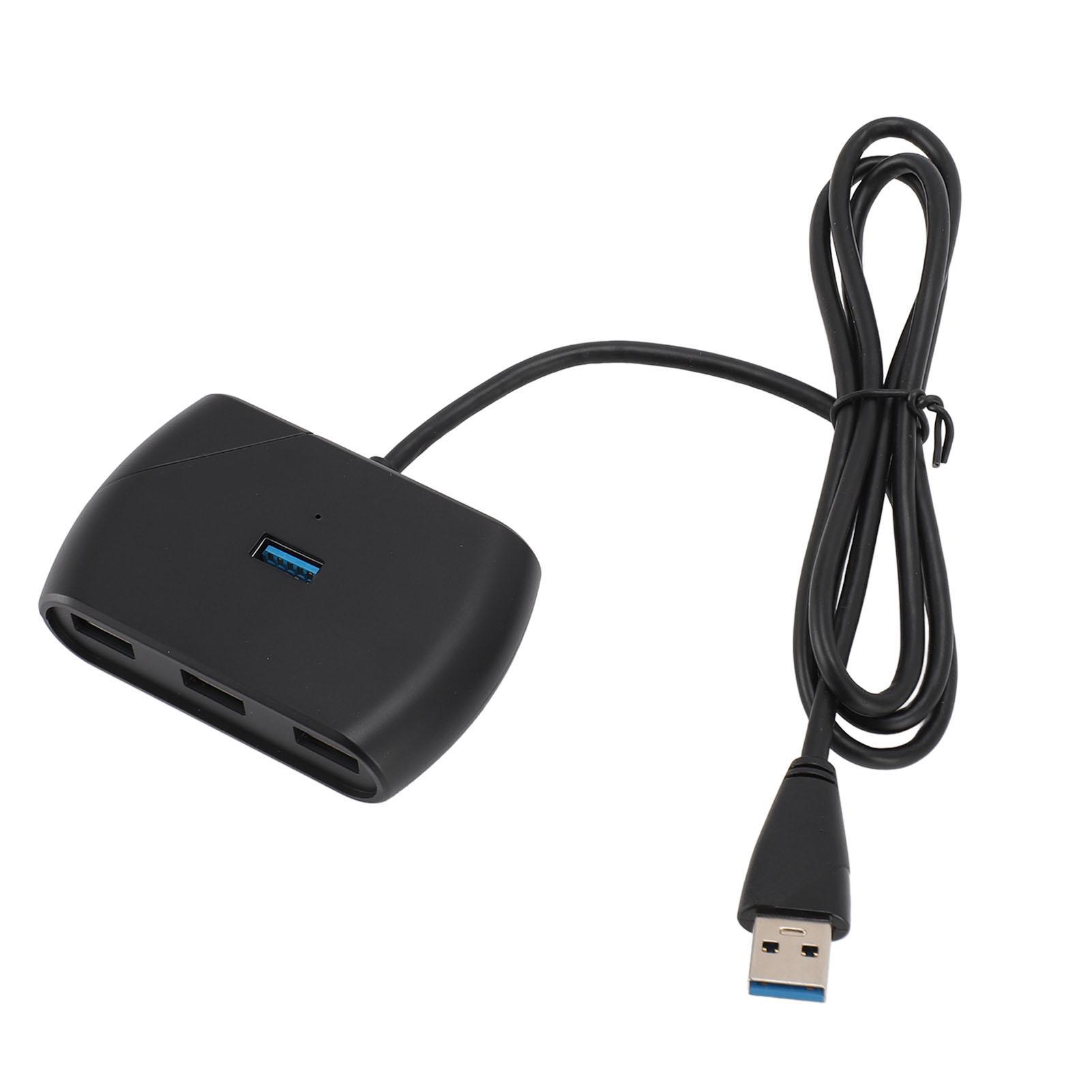 

4-портовый USB 3.0 хаб со светодиодным индикатором, питание от Micro USB, 5 Гбит/с, 4-портовый USB-хаб-разветвитель с длинным