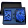 Men'S Business Tie Pocket Square Scarf Gift Box Set Formal Wedding Professional Shirt Trendy Tie Worker