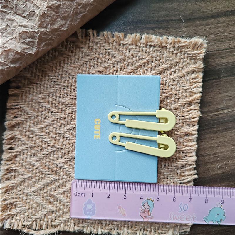 2pc Kroean Good Bright Color Hairpin Hairgrip Hair Clips for Girls Women Kids Childs Vintage Crab for Gift Hair Accessories