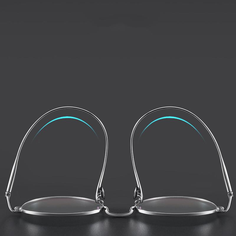 Vintage Ultralight titanium frames Myopia Eyeglass Man Reading Glasses Woman Round Pure Titanium Prescription Presbyopia Eyewear