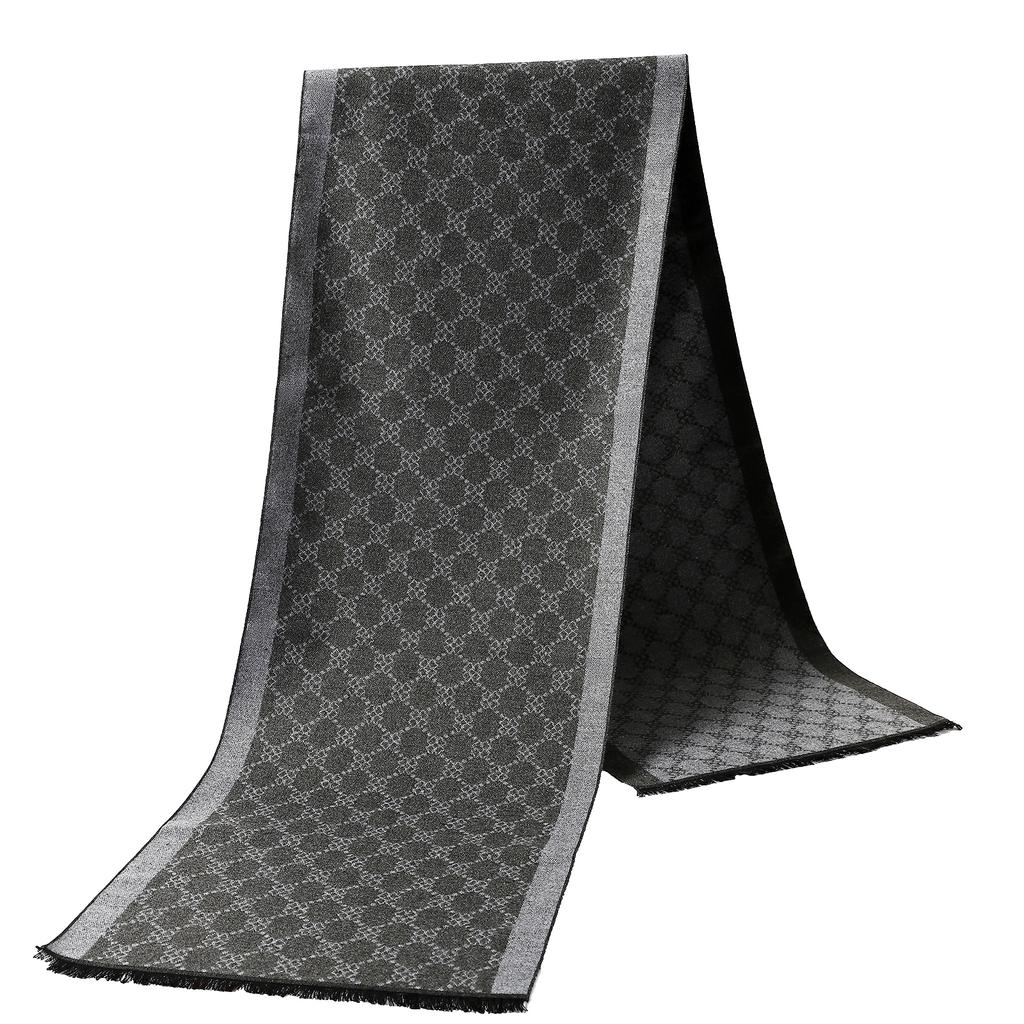 Men's Business Wraps Scarves Winter Classic Pashmina Shawls Fashion Plaid Warm Cashmere Scarf Autumn Thick 180X33CM Beach Towel