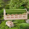 Wooden Bridge Hideaway Sturdy Cage Accessories Compact Habitat Decor Decorative for Mice Hamster