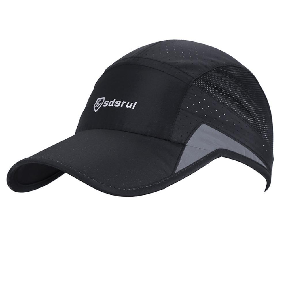 

Quick Drying Baseball Cap Breathable Visor Hat Casual Sport Cap Unisex чорний