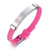 Personalizza Braccialetti ID Medico di Allerta Personalizzati per Ragazzi Ragazze Acciaio Inossidabile Antiallergico Silicone Info di Promemoria di Emergenza