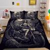 Beauty Skull Style Bedding Set 3D Printed Bedding Cover Man Home Bedroom Microfiber Bed Set King Size Bedroom Decor
