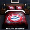 Set Biancheria da Letto Design Bayern Monaco 1 Copripiumino + 2 Federe Morbido Traspirante Biancheria da Letto per la Casa