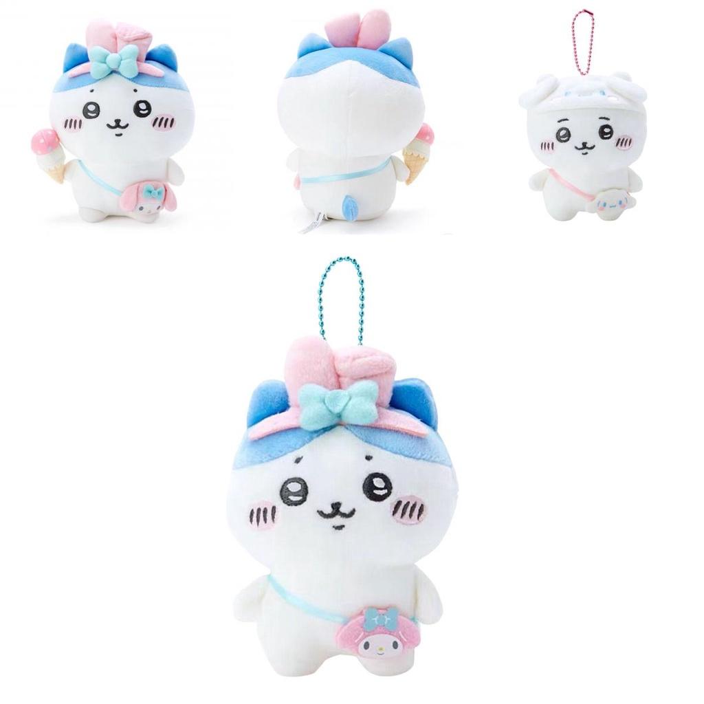 Chikawa Yukikawa Dog Self-mocking Bear Plush Toy With Pendant Animal Shape Pp Cotton Filling 20cm Teddy Bear 10cm Hanging Decoration