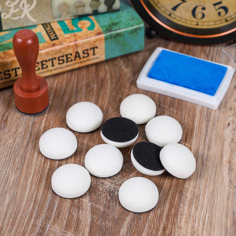 Wooden Handle Coloring Sponge Stamp for DIY Journal Ink Pad Blending