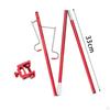 Camping Stand, Aluminum Alloy Lamp Stake and Hook, Adjustable Hanger for Outdoor Picnic, ,