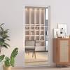 VidaXL Interior Door 93x201.5 Cm White ESG Glass and Aluminum 350570