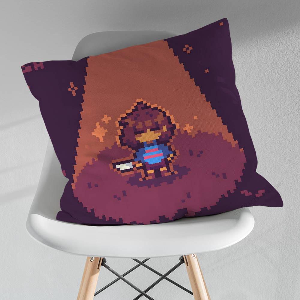 Game Frisk UUndertale Pillow Case For 30x30cm45x45cm55x55cm For Home Bedroom Decoration And Protector