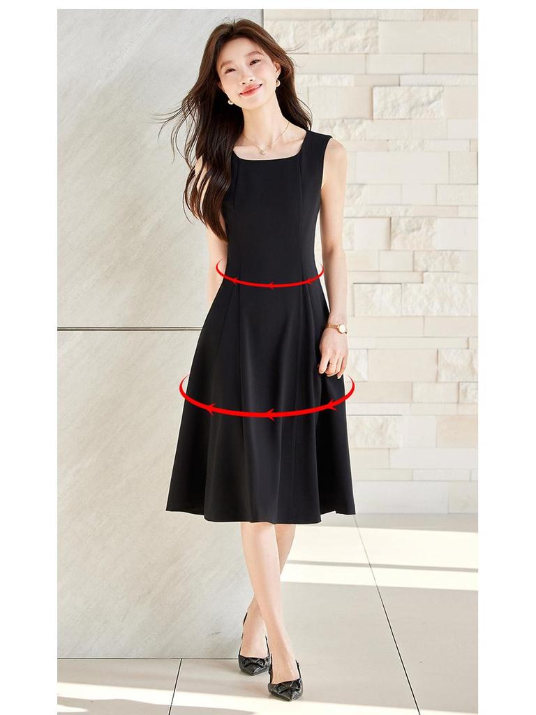 Elegant Sleeveless Fit-and-Flare Dress for Women - 2026 Spring/Summer Collection