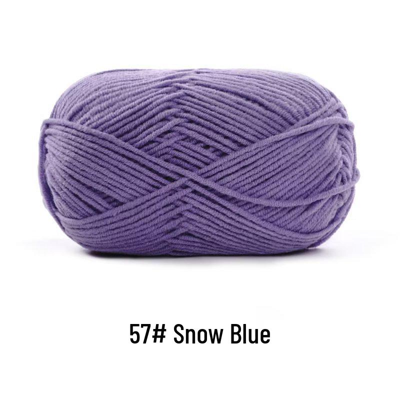 Suhe Meng Xiaoxiao 4-Ply Combed Cotton Milk Yarn for DIY Knitting: Blanket, Hat, Scarf Projects