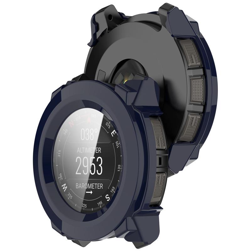 PC Case + Tempered Glass for Garmin Instinct3 45mm/50mm Full Cover Screen Protector Anti-scratch Film Bumper Protective Accessories