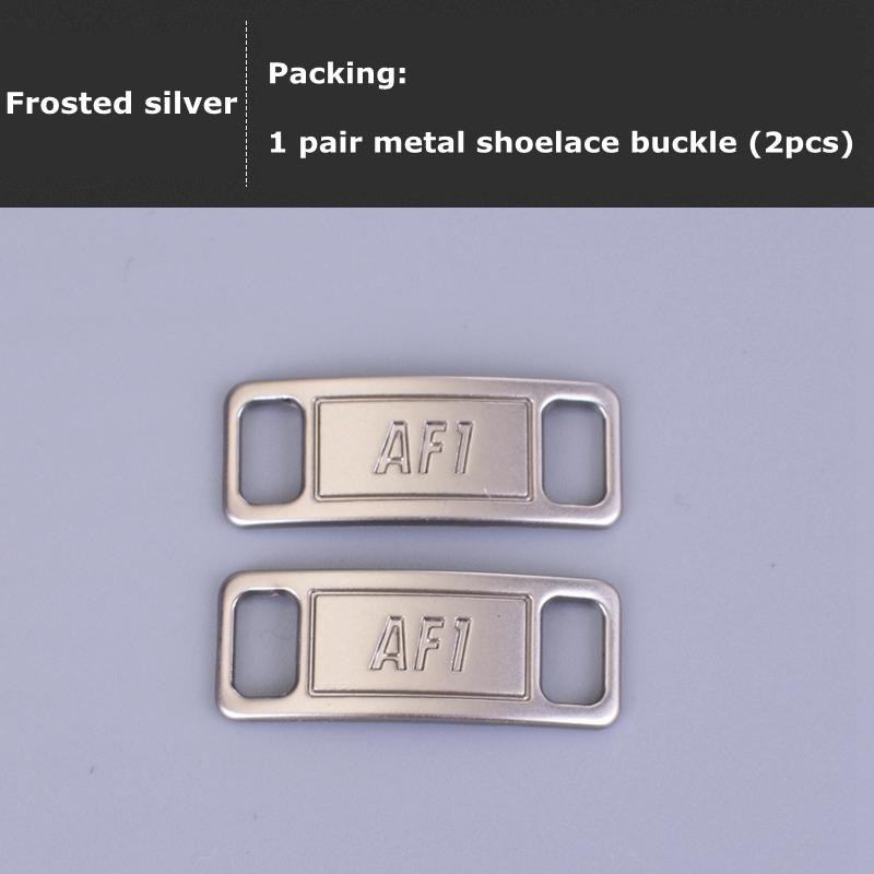 2pcs/pair Metal Shoelace Buckle for AF1 Sneakers DIY Lace Lock Accessories Shoelaces Buckle Kit for Customizable Sneaker Laces