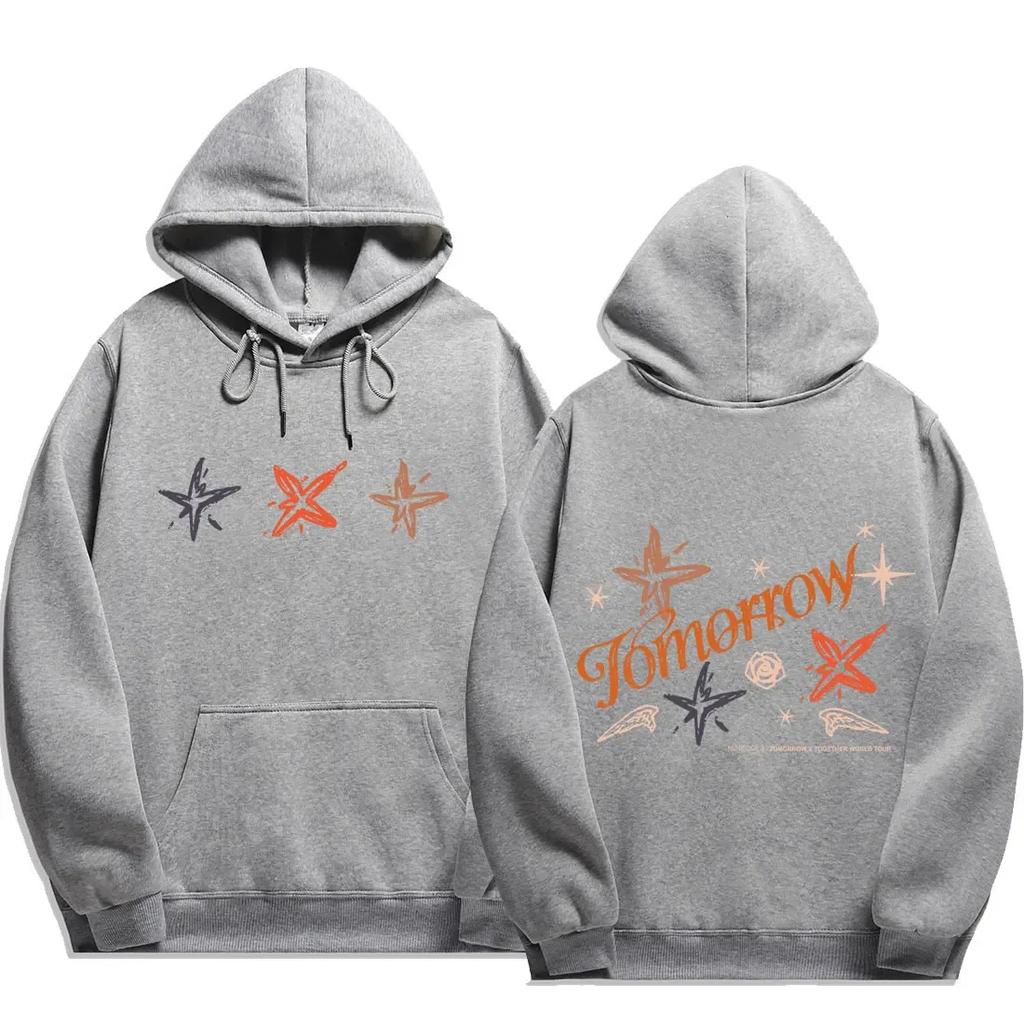 2025 txt act promise print Hip Hop Hoodies Men Fashion Long Sleeve Sweatshirts men Cool Casual Harajuku Streetwear Pullovers y2k
