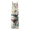Women's Christmas Print Solid Wide Leg Strapless Tank Pocket Casual Onesie
