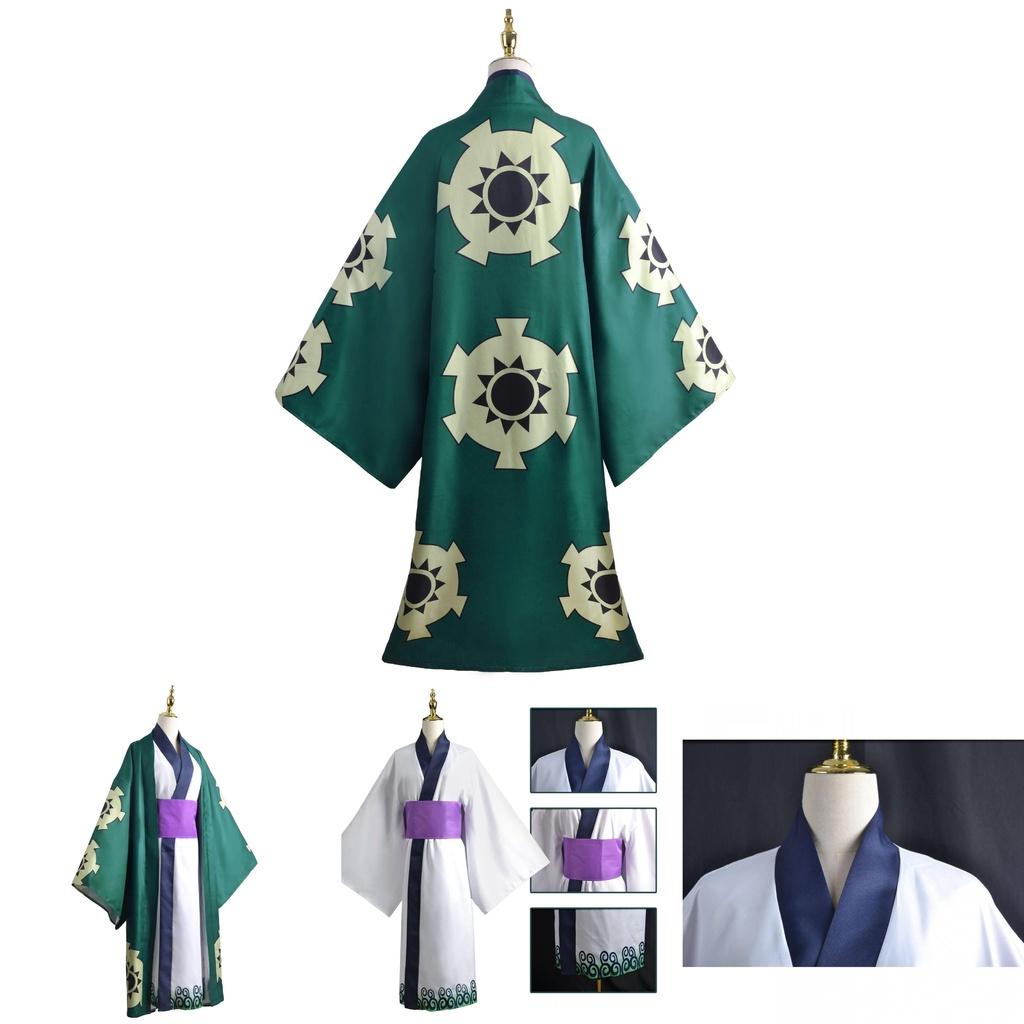 One Piece Roronoa Zoro Wano Land Cosplay Kostüm Kimono Für Männer Und Frauen