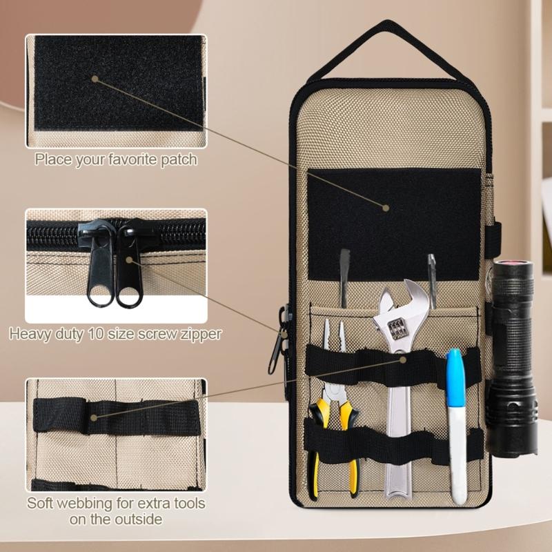 Heavy Duty Waterproof Tool Storage Bag Portable Reinforced Stitching Comfortable Shoulder Strap Lightweight Prevents Snagging