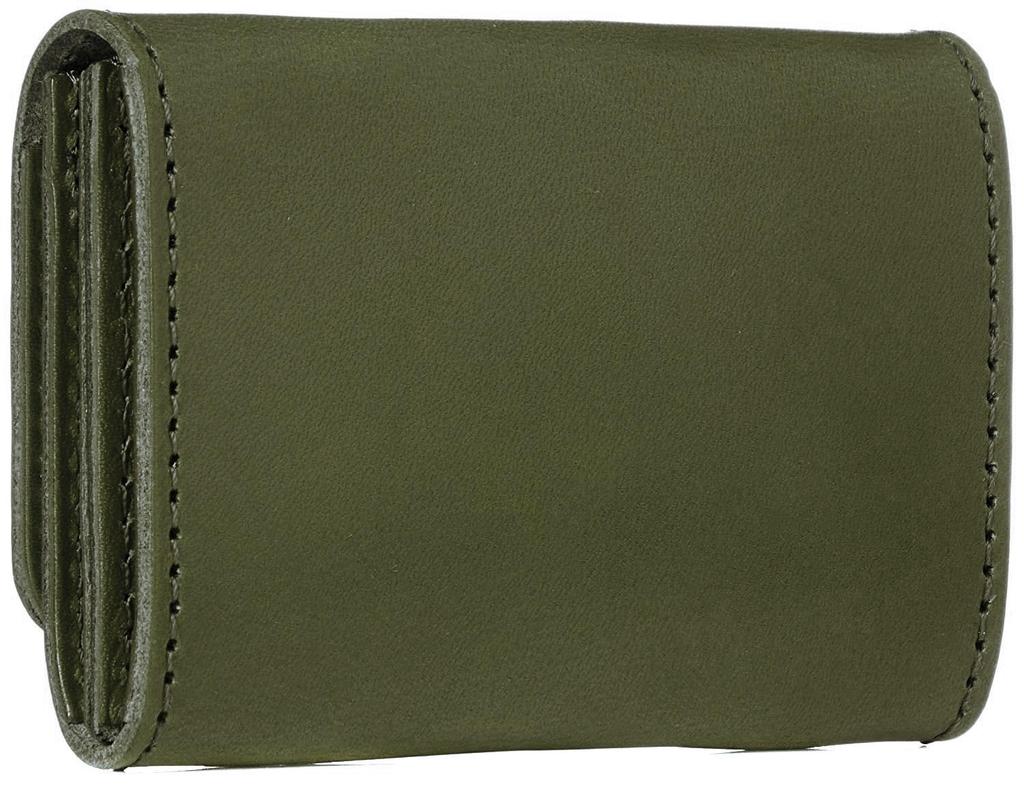 Green Tochigi Leather Business Card HolderCard Case for Men and Women, Made in Japan with Genuine Tochigi Leather. Lightweight, with snap closures,