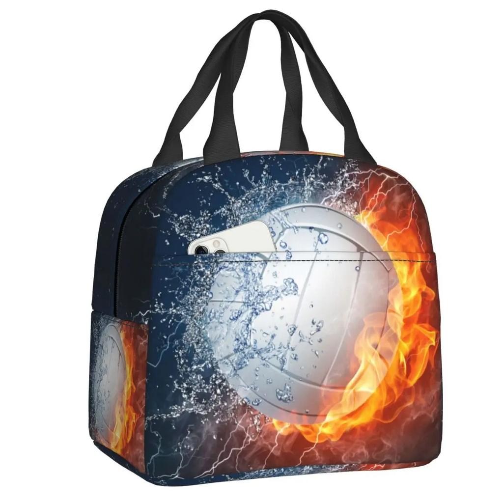 Basketball Thermal Insulation Bag Cartoon Game Sports To Print Children Boys And Girls Lightweight Portable Meal Bag
