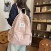 Nylon School Backpack With Breathable Air Cushion Straps For College Students