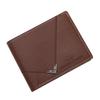 Men's Short Leather Wallet: Youthful, Simple, Fashionable, Multi-Card Slot, Horizontal & Vertical Style